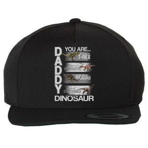 Daddy You Are My Favorite Dinosaur T-Rex Wool Snapback Cap