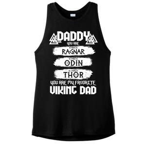 Daddy You Are My Favorite Viking Dad  Ladies PosiCharge Tri-Blend Wicking Tank