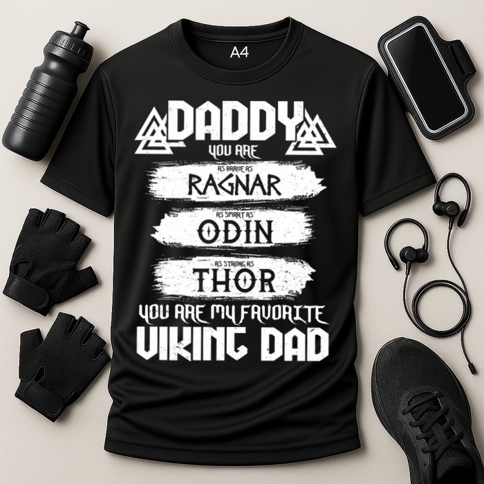 Daddy You Are My Favorite Viking Dad  Cooling Performance Crew T-Shirt