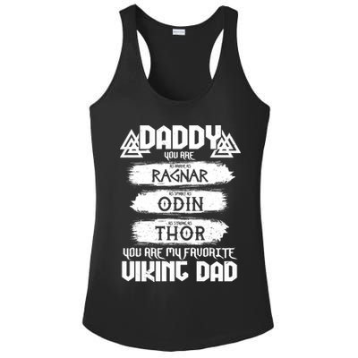 Daddy You Are My Favorite Viking Dad  Ladies PosiCharge Competitor Racerback Tank