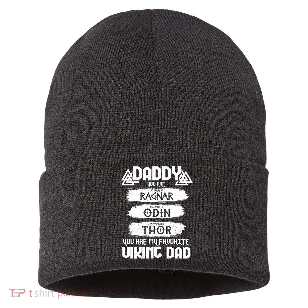 Daddy You Are My Favorite Viking Dad  Sustainable Knit Beanie