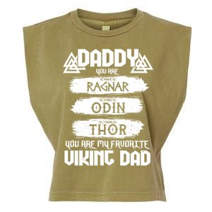 Daddy You Are My Favorite Viking Dad  Garment-Dyed Women's Muscle Tee