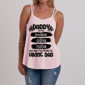 Daddy You Are My Favorite Viking Dad  Women's Strappy Tank