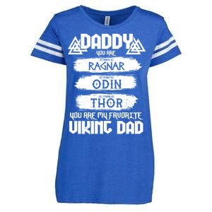 Daddy You Are My Favorite Viking Dad  Enza Ladies Jersey Football T-Shirt