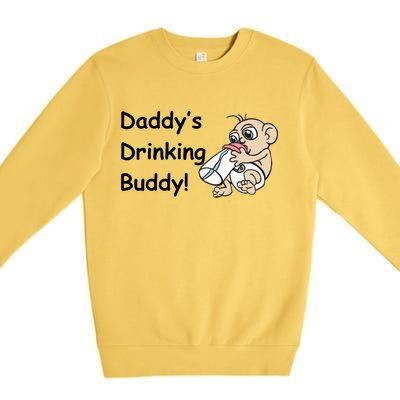 Daddy's Drinking Buddy Premium Crewneck Sweatshirt