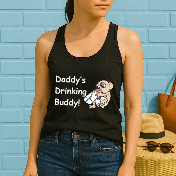 Daddy's Drinking Buddy Womens Tank Top