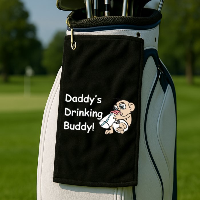 Daddy's Drinking Buddy Golf Towel