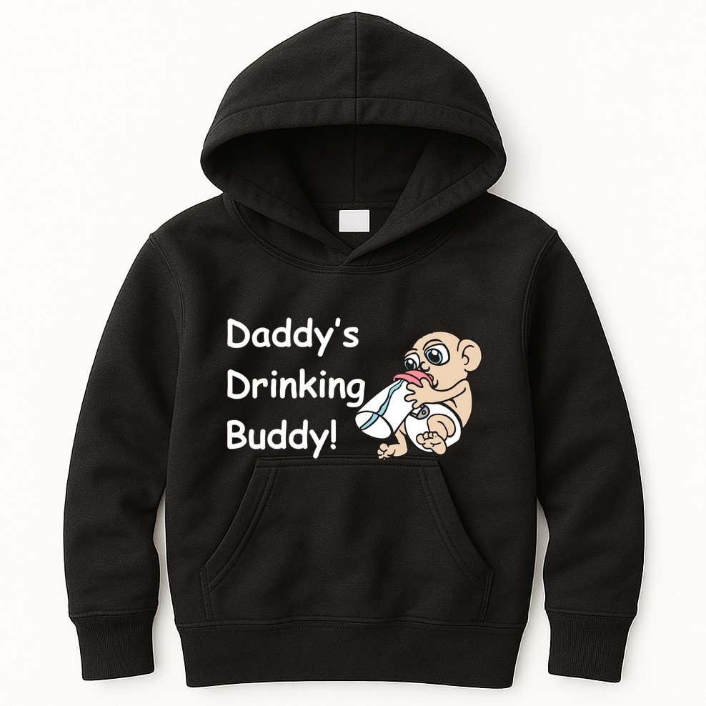 Daddy's Drinking Buddy Kids Hoodie