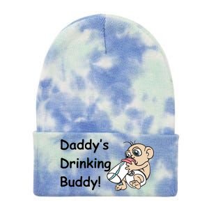 Daddy's Drinking Buddy Tie Dye 12in Knit Beanie