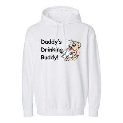 Daddy's Drinking Buddy Garment-Dyed Fleece Hoodie