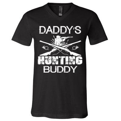 Daddy's Hunting Buddy V-Neck T-Shirt