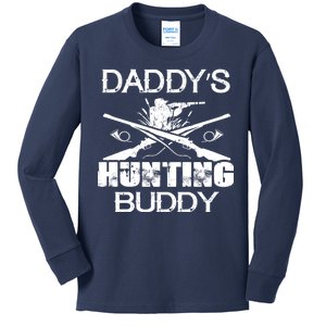 Daddy's Hunting Buddy Kids Long Sleeve Shirt