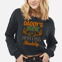 Daddy's New Hunting Buddy Cropped Pullover Crew