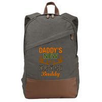 Daddy's New Hunting Buddy Cotton Canvas Backpack