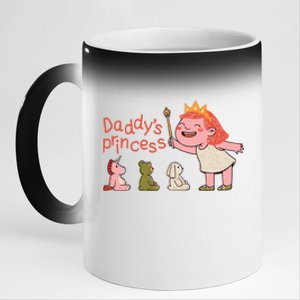 Daddy's Princess 11oz Black Color Changing Mug