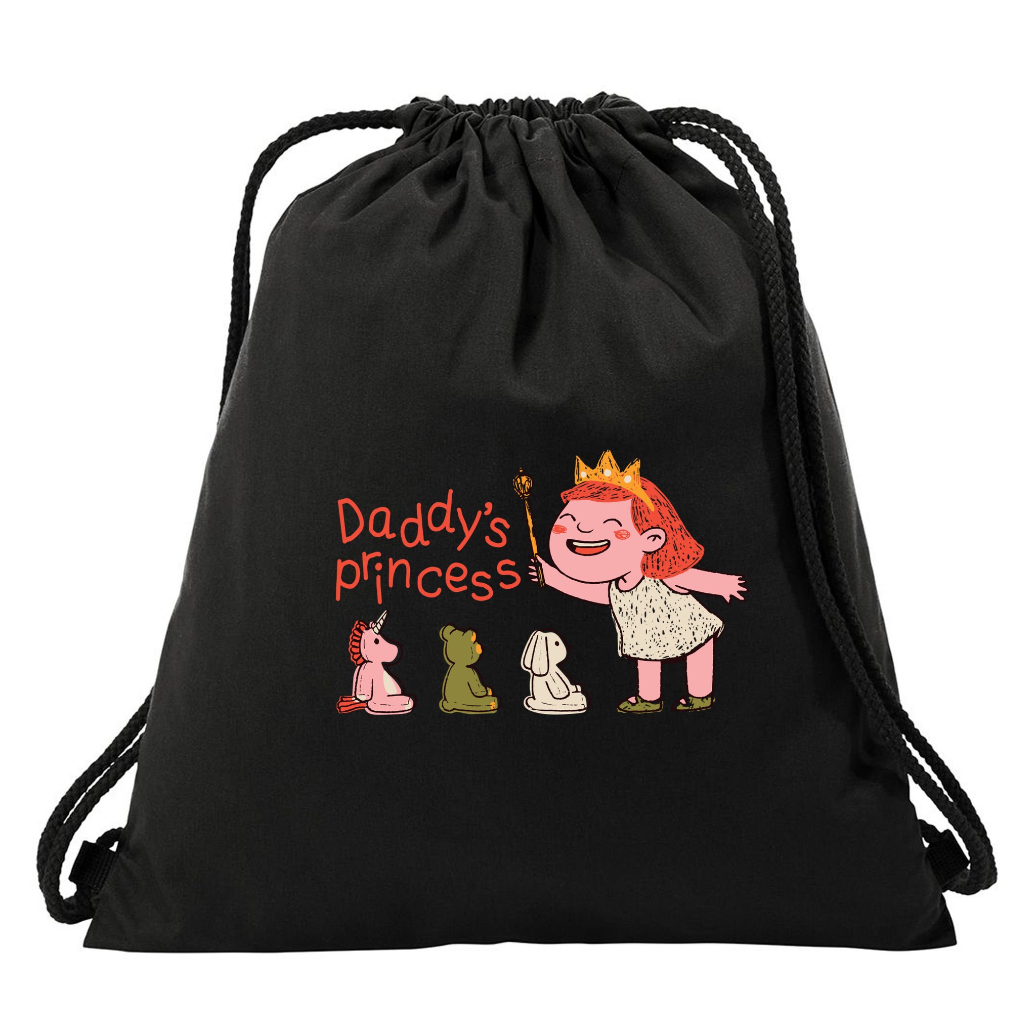 Daddy's Princess Drawstring Bag