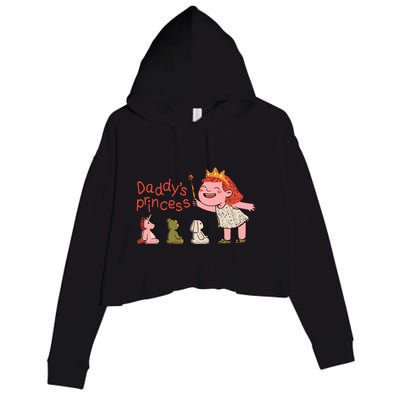 Daddy's Princess Crop Fleece Hoodie