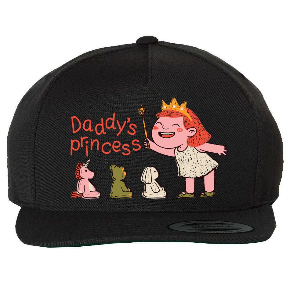 Daddy's Princess Wool Snapback Cap