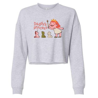 Daddy's Princess Cropped Pullover Crew