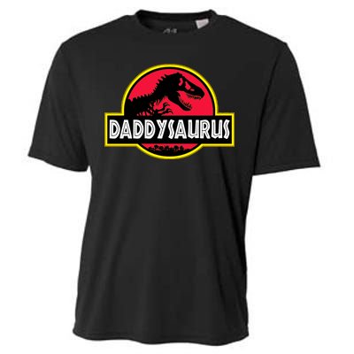 Daddysaurus Funny Daddy Dinosaur Cooling Performance Crew T-Shirt