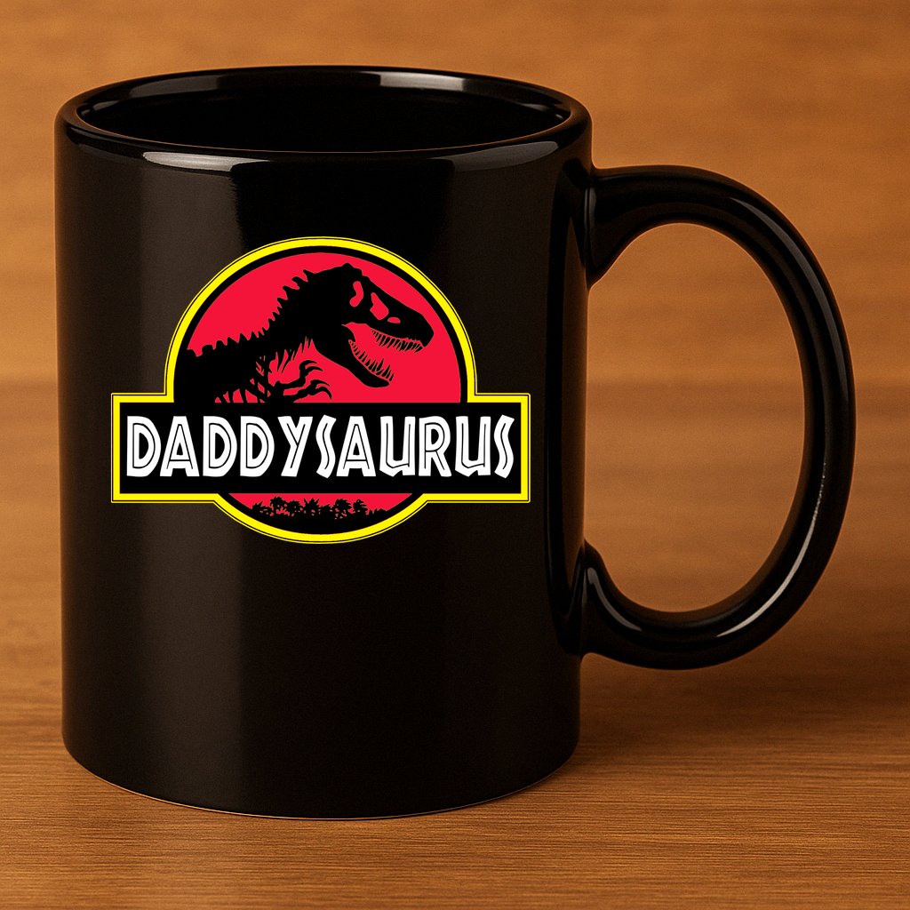 Daddysaurus Funny Daddy Dinosaur 11oz C Handle Ceramic Mug