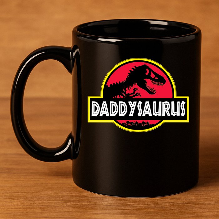 Daddysaurus Funny Daddy Dinosaur 11oz C Handle Ceramic Mug