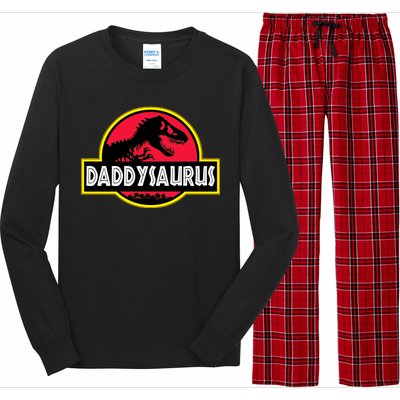 Daddysaurus Funny Daddy Dinosaur Long Sleeve Pajama Set