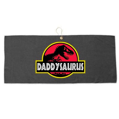 Daddysaurus Funny Daddy Dinosaur Large Microfiber Waffle Golf Towel