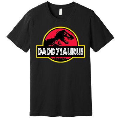 Daddysaurus Funny Daddy Dinosaur Premium T-Shirt