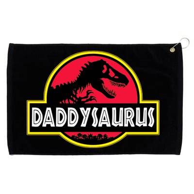 Daddysaurus Funny Daddy Dinosaur Grommeted Golf Towel