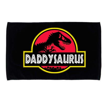 Daddysaurus Funny Daddy Dinosaur Microfiber Hand Towel