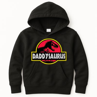 Daddysaurus Funny Daddy Dinosaur Kids Hoodie