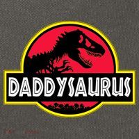 Daddysaurus Funny Daddy Dinosaur Cotton Canvas Backpack