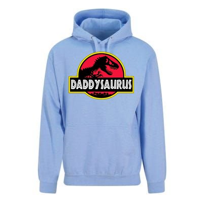 Daddysaurus Funny Daddy Dinosaur Unisex Surf Hoodie