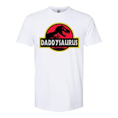 Daddysaurus Funny Daddy Dinosaur Softstyle CVC T-Shirt