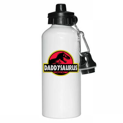 Daddysaurus Funny Daddy Dinosaur Aluminum Water Bottle