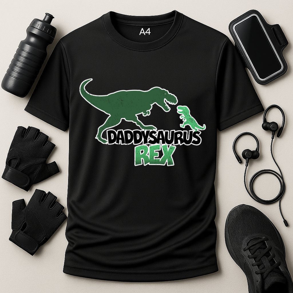 Daddysaurus Rex Cooling Performance Crew T-Shirt