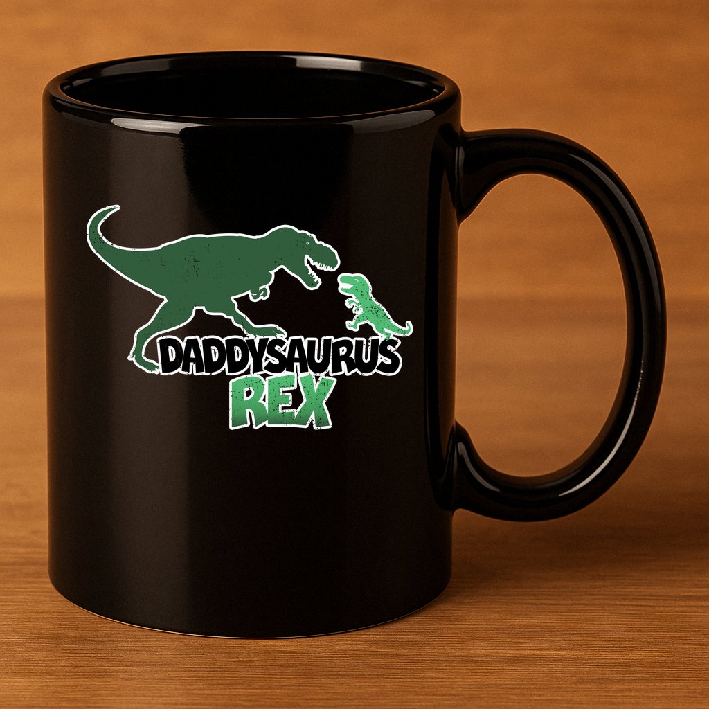 Daddysaurus Rex 11oz C Handle Ceramic Mug