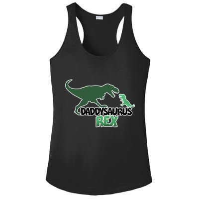 Daddysaurus Rex Ladies PosiCharge Competitor Racerback Tank
