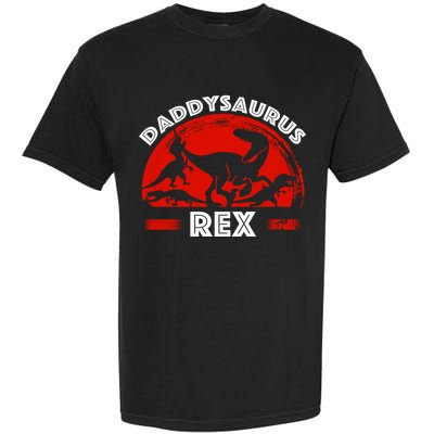 Daddysaurus Rex Cute Dad Spoof Garment-Dyed Heavyweight T-Shirt