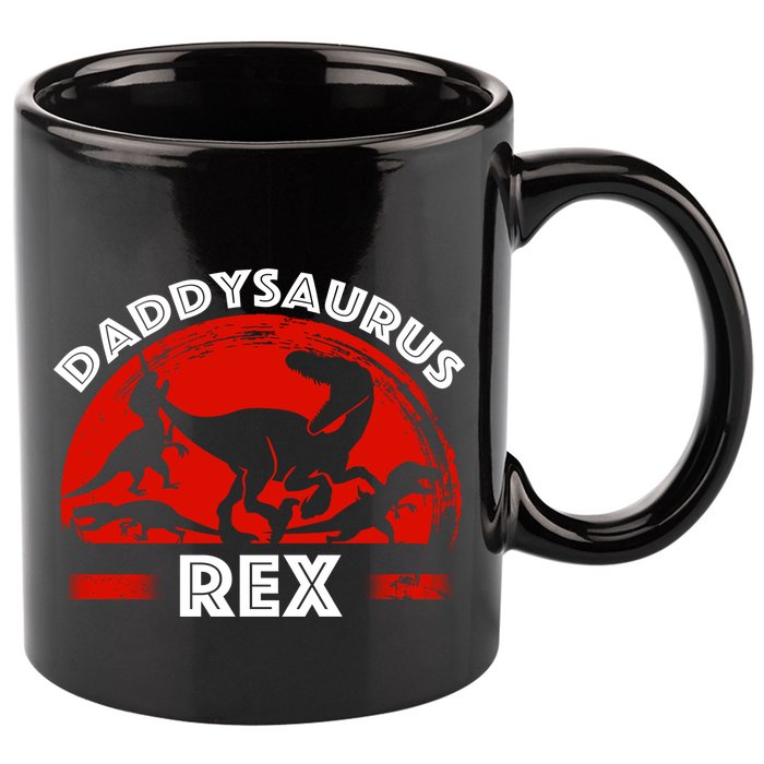 Daddysaurus Rex Cute Dad Spoof 11oz C Handle Ceramic Mug