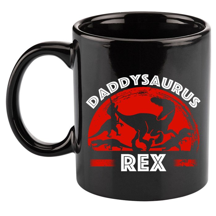 Daddysaurus Rex Cute Dad Spoof 11oz C Handle Ceramic Mug