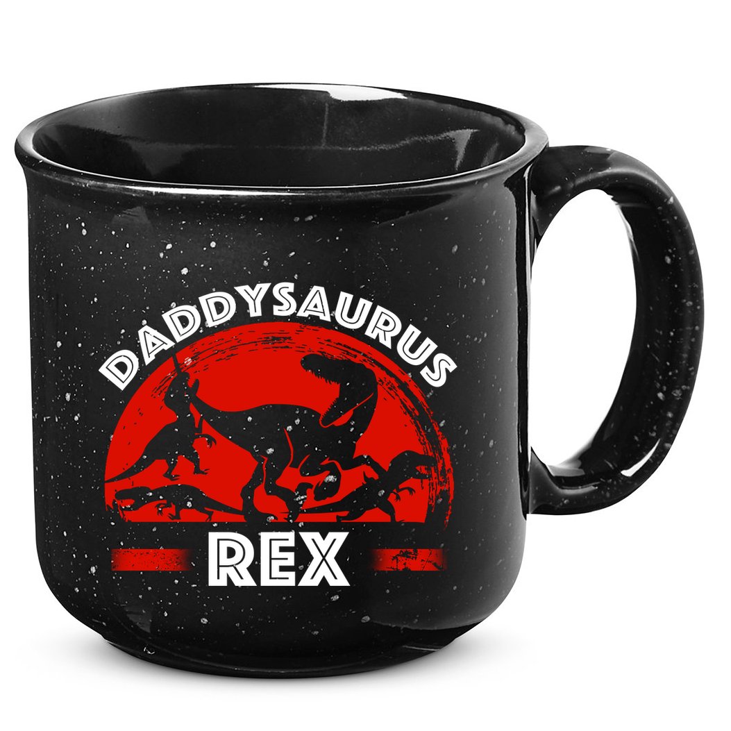Daddysaurus Rex Cute Dad Spoof 15oz Campfire Ceramic Mug