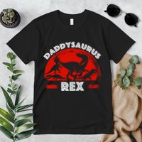 Daddysaurus Rex Cute Dad Spoof Premium T-Shirt