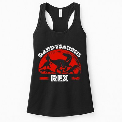 Daddysaurus Rex Cute Dad Spoof Womens Tank Top