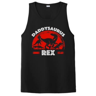 Daddysaurus Rex Cute Dad Spoof PosiCharge Competitor Tank