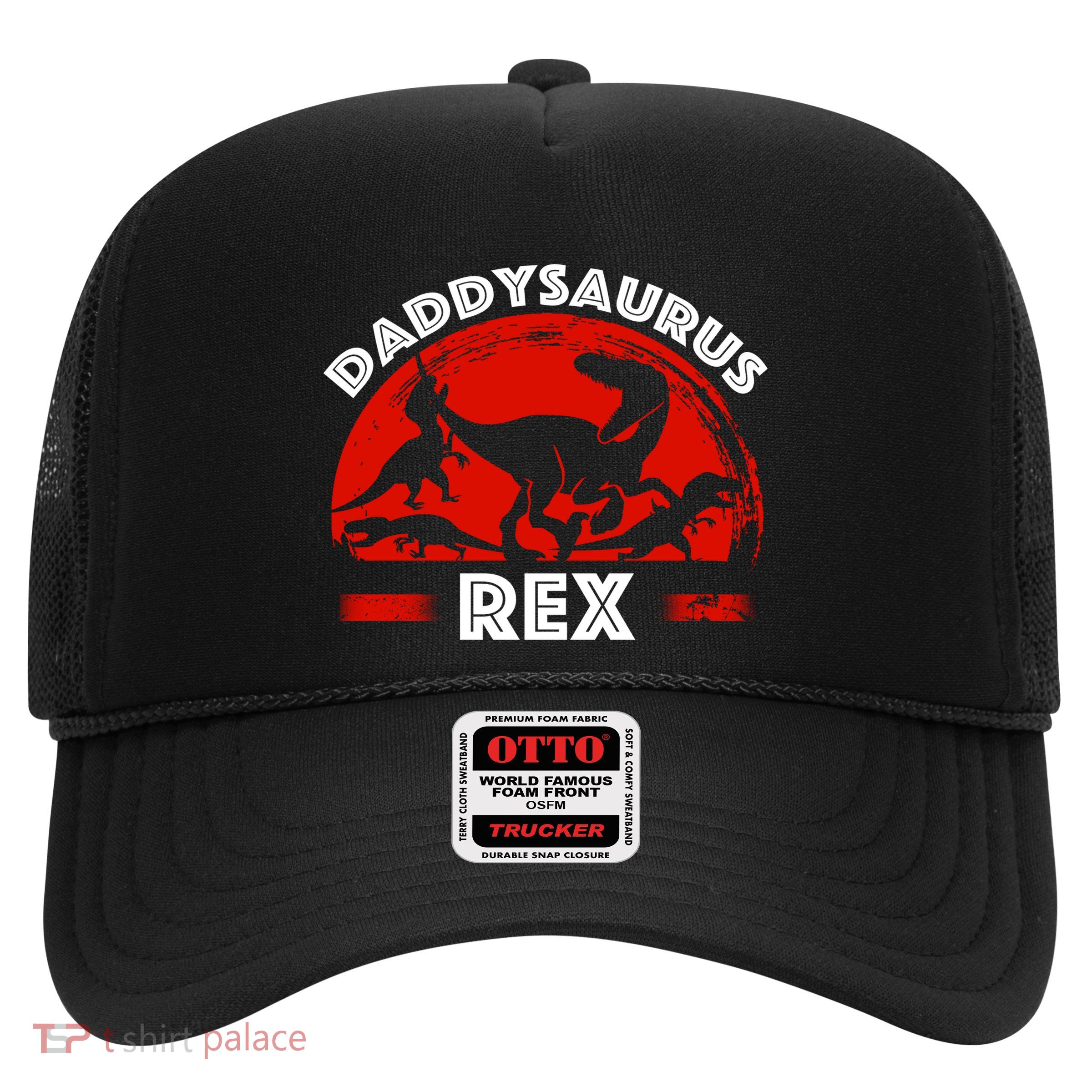 Daddysaurus Rex Cute Dad Spoof Trucker Hat