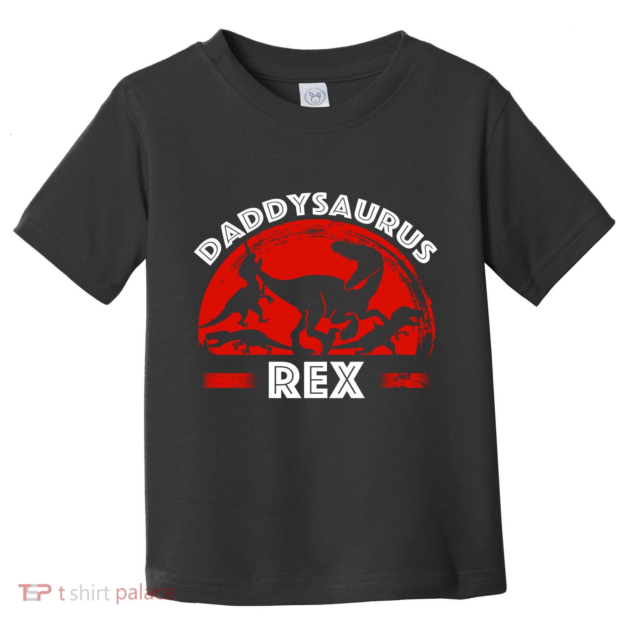 Daddysaurus Rex Cute Dad Spoof Toddler T-Shirt