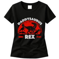 Daddysaurus Rex Cute Dad Spoof Womens T-Shirt