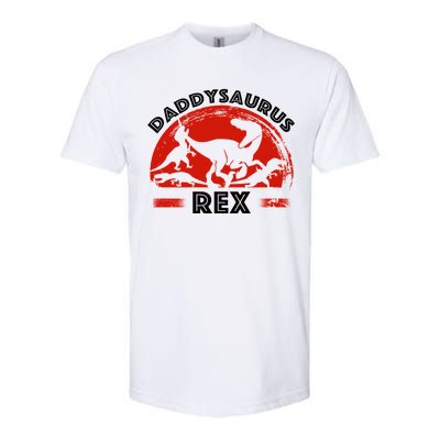 Daddysaurus Rex Cute Dad Spoof Softstyle CVC T-Shirt